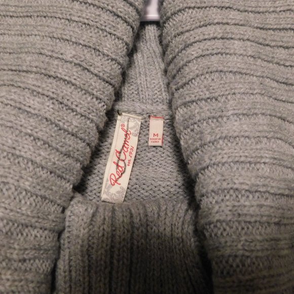 Red Camel woven knit poncho size M EUC - Picture 6 of 10